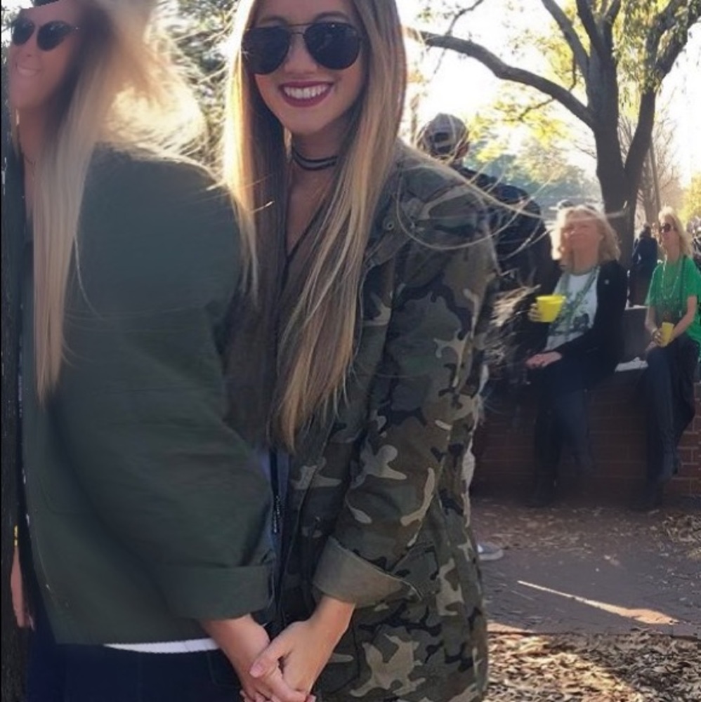 Camo print Military Jacket